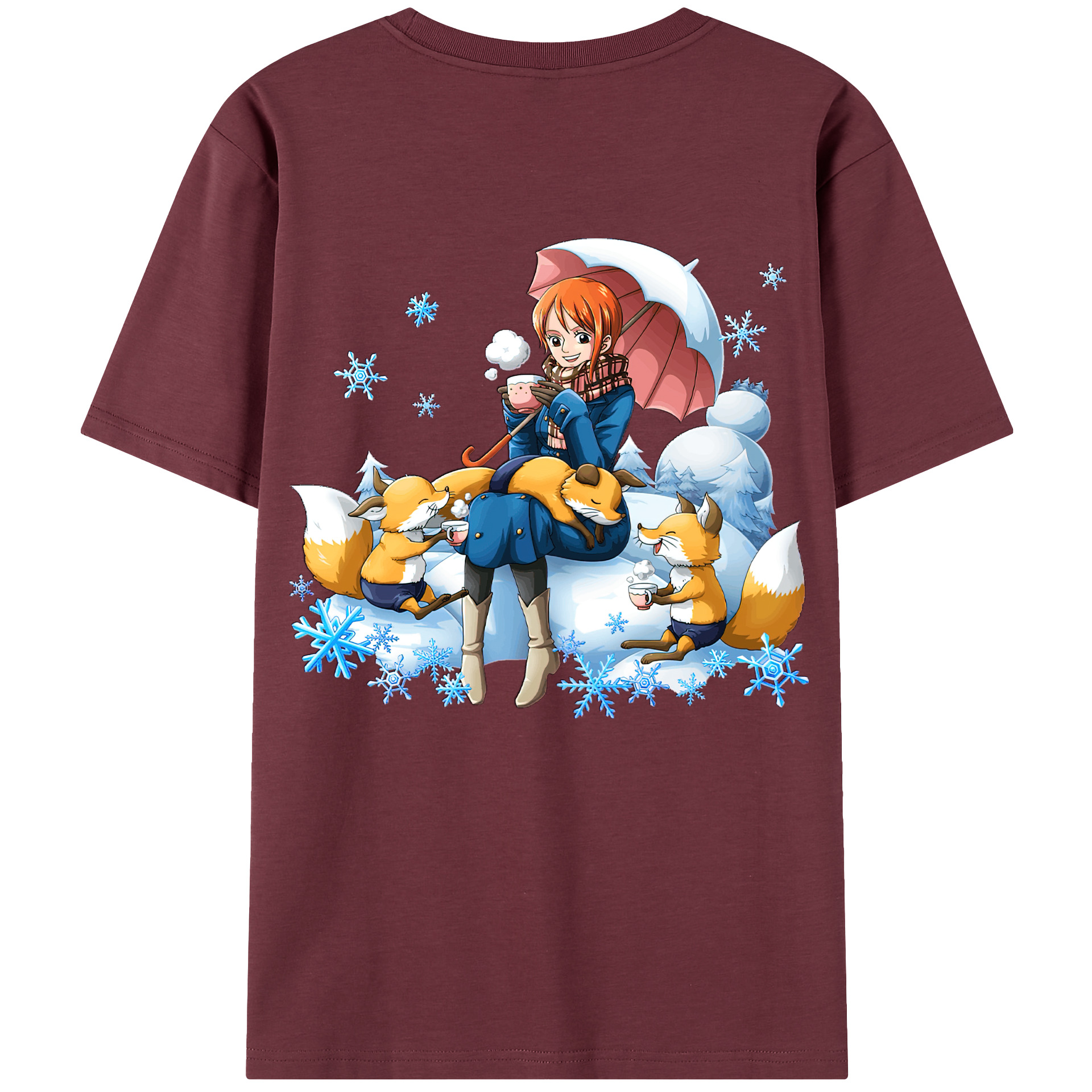 ワンピース ナミ ONE PIECE Nami 綿100％半袖Tシャツ（背面プリント）